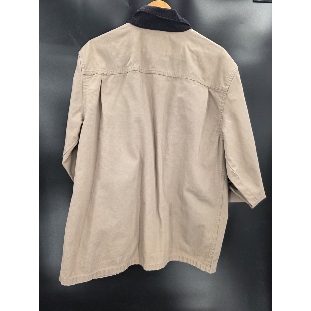 Vans Mens Jacket XL Beige Drill Chore Coat Factory Workwear Factory Field - Picture 3 of 7